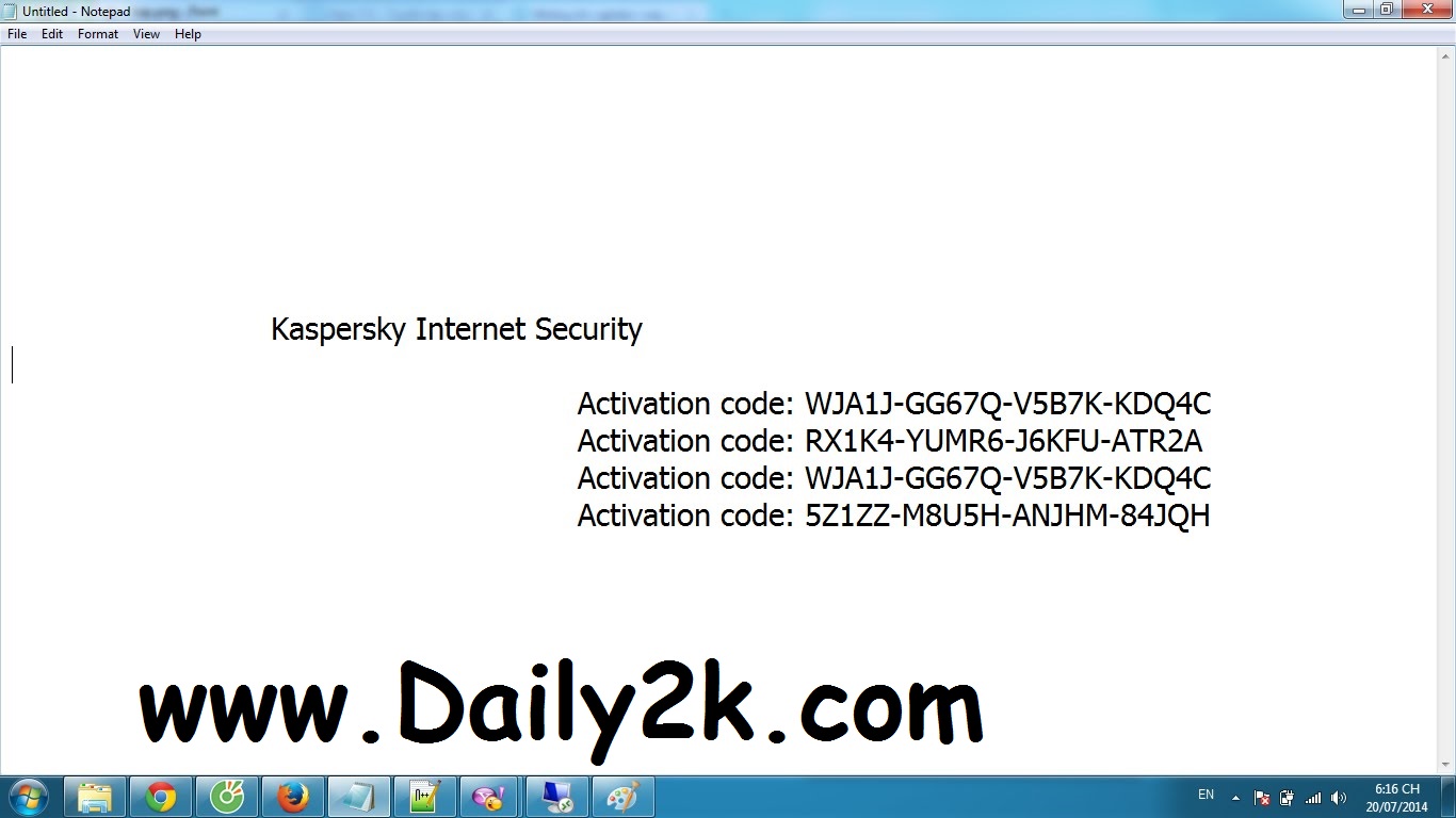 Free Kaspersky Anti Virus Activation Code